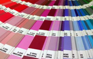 Image containing color samples from the pantone color institute who recently announced the pantone color of the year